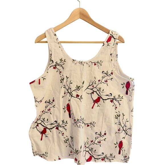 Vermont Country Store 3-Pc Portuguese Flannel Pajama Set Winter Cardinal Large - Picture 10 of 12